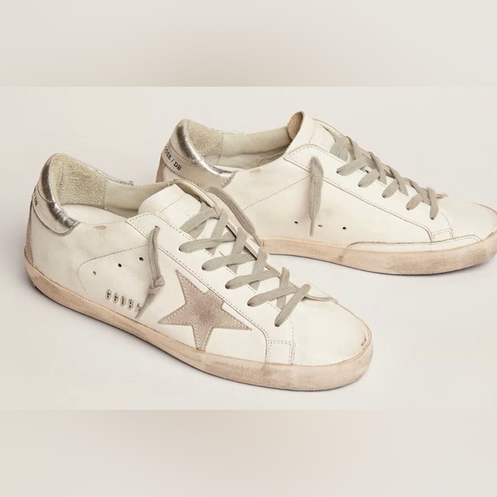 COPY - Golden goose women’s 7.5/8m w suede star and metal lettering. EUC! - Picture 4 of 8